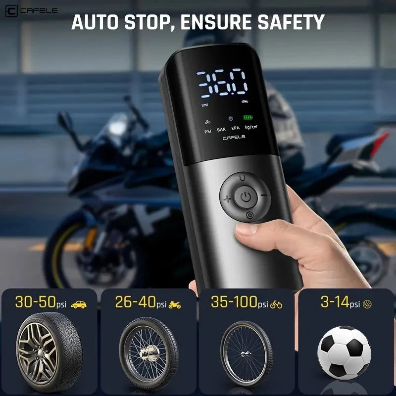 Car Wireless Air Pump Portable Car Tire Automatic High Pressure