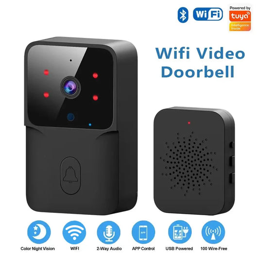 WiFi Doorbell Home Tuya WiFi Wireless Doorbell DC AC Battery Powered