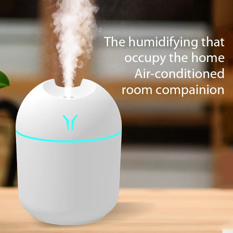 Mini Ultrasonic 250ML Air Humidifier Romantic Light USB Essential Oil