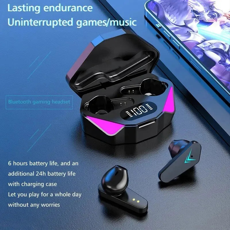 X15 TWS Gaming Earphone Wireless Bluetooth Earphone With Mic Bass