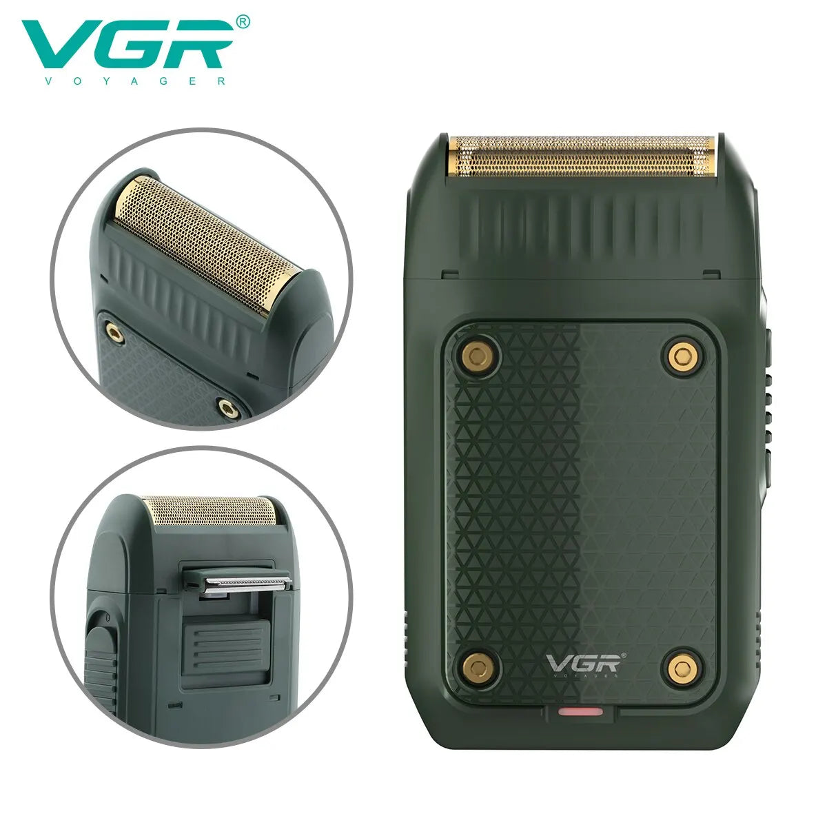 VGR Shaver Professional Razor Electric Shaving Machine Portable Beard